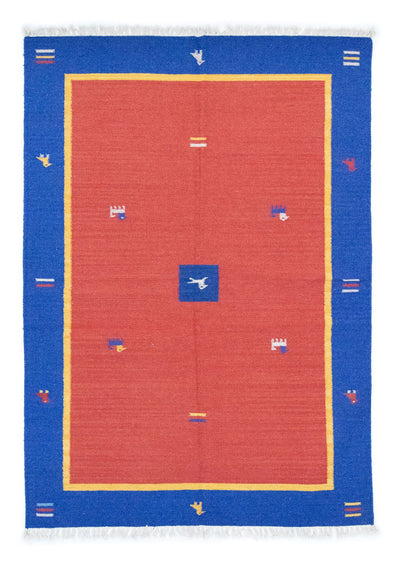 Moderne kilim Tæppe 140x200cm - Uldtæppe