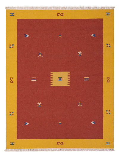 Moderne kilim Tæppe - Uldtæppe