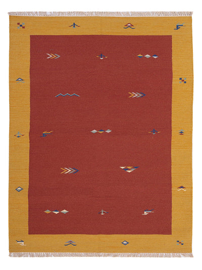 Moderne kilim Tæppe - Uldtæppe