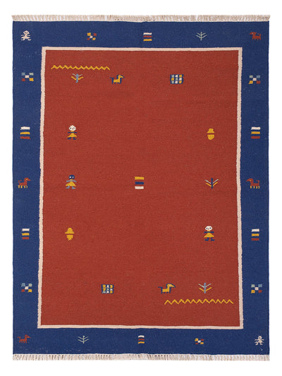 Moderne kilim Tæppe - Uldtæppe