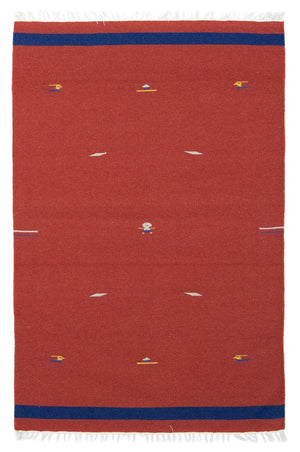 Kelim-tæppe - Trendy - 180 x 120 cm - rød