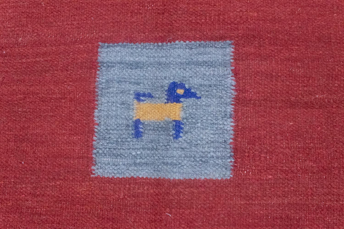 Kelim-tæppe - Trendy - 200 x 140 cm - rød