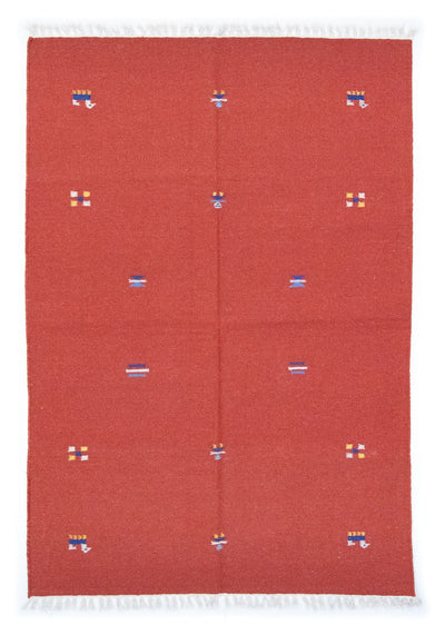Moderne kilim Tæppe 140x200cm - Uldtæppe