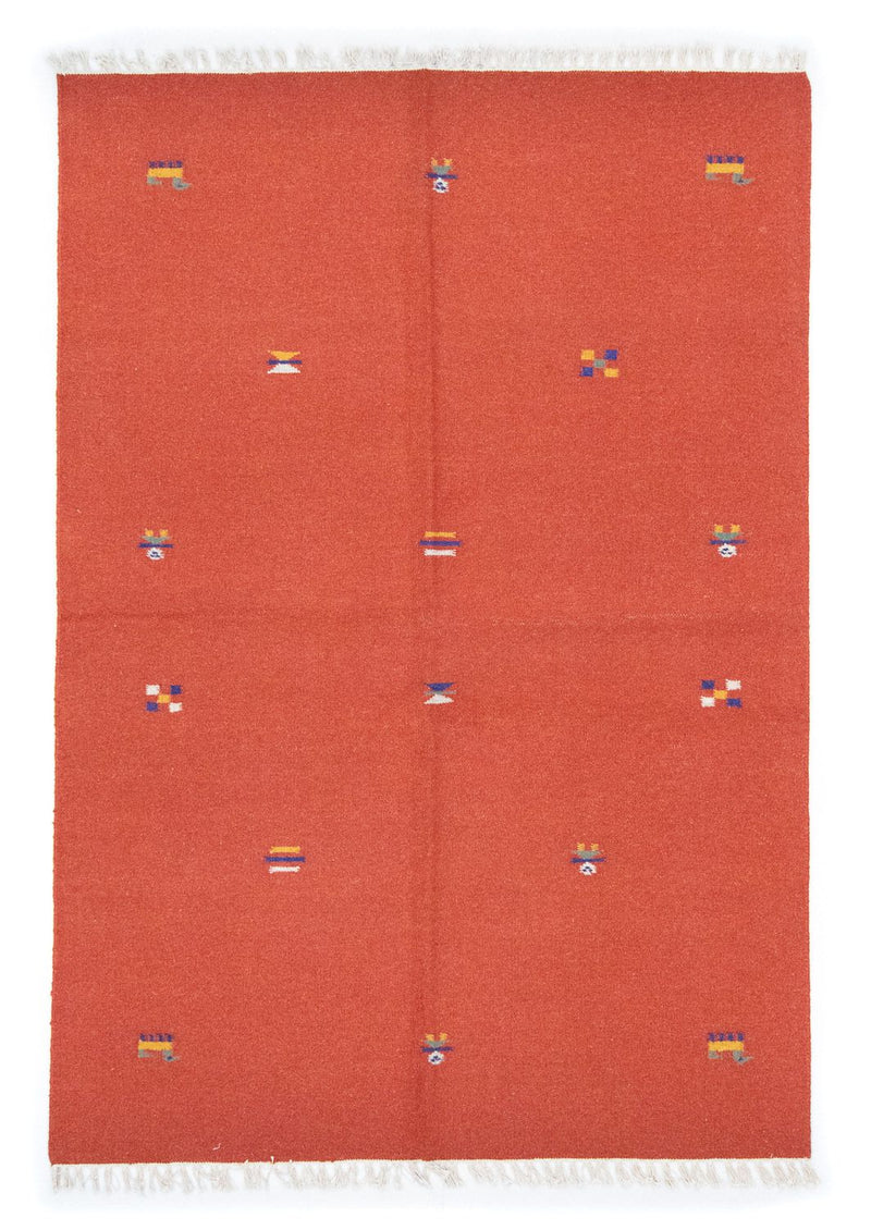 Kelim-tæppe - Trendy - 200 x 140 cm - orange