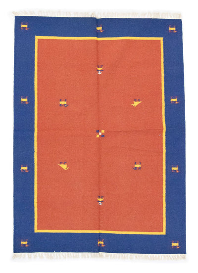 Moderne kilim Tæppe 140x200cm - Uldtæppe