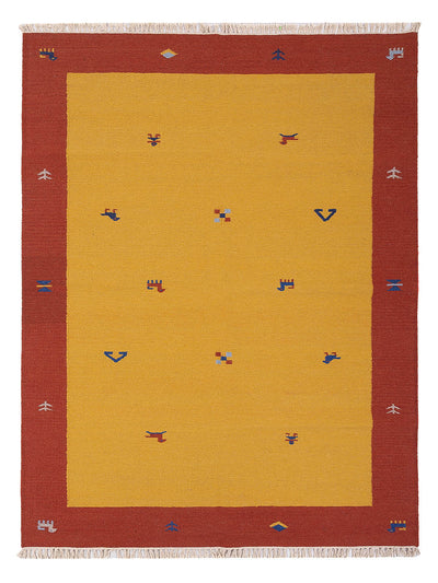 Moderne kilim Tæppe - Uldtæppe