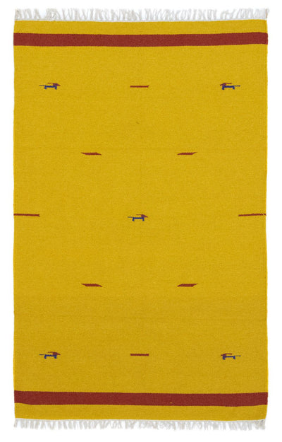 Moderne kilim Tæppe 120x180cm - Uldtæppe