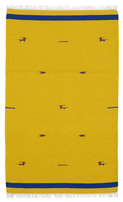 Moderne kilim Tæppe 120x180cm - Uldtæppe
