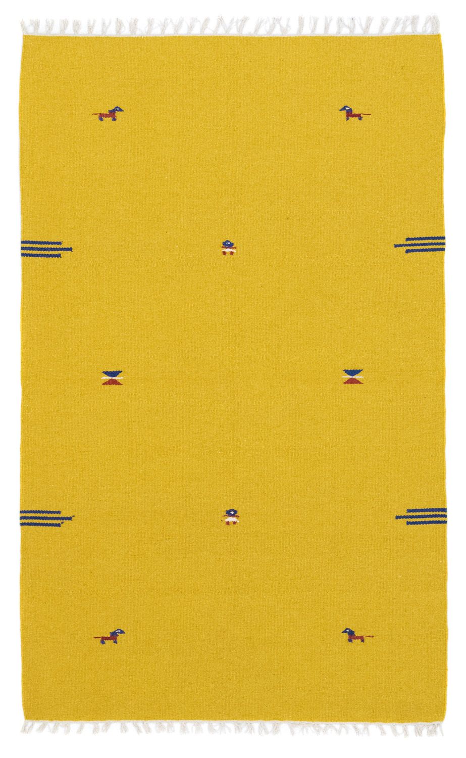 Kelim-tæppe - Trendy - 180 x 120 cm - gul