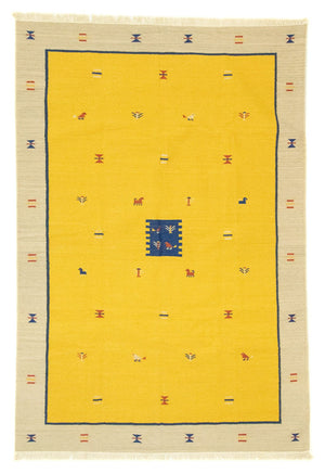 Kelim-tæppe - Trendy - 300 x 200 cm - gul