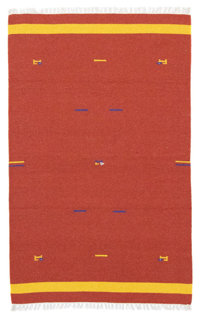 Moderne kilim Tæppe 120x180cm - Uldtæppe