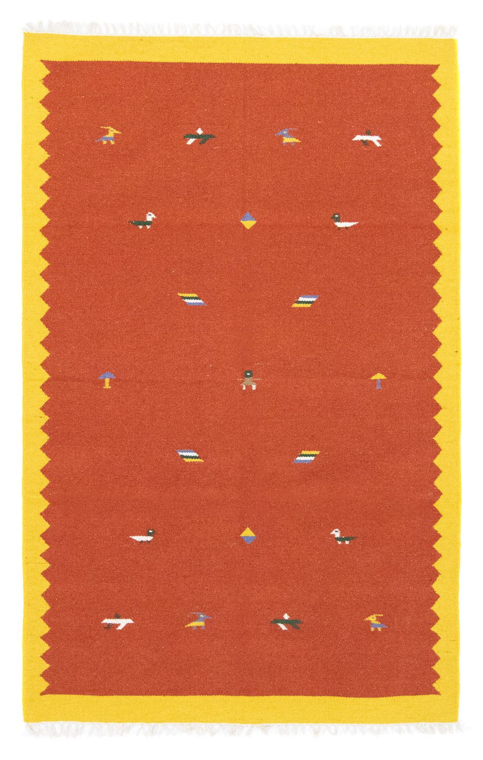 Kelim-tæppe - Trendy - 180 x 120 cm - orange