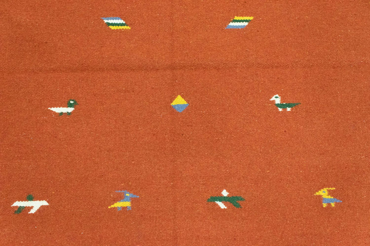 Kelim-tæppe - Trendy - 180 x 120 cm - orange