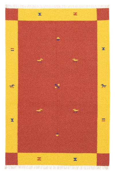 Moderne kilim Tæppe 120x180cm - Uldtæppe