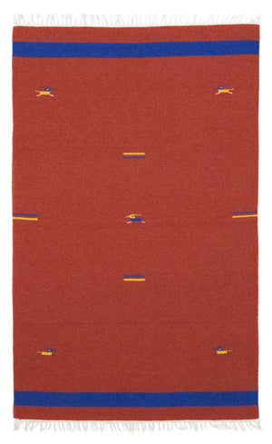 Kelim-tæppe - Trendy - 180 x 120 cm - rød