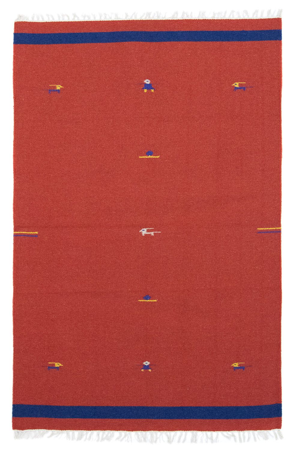 Kelim-tæppe - Trendy - 180 x 120 cm - rød
