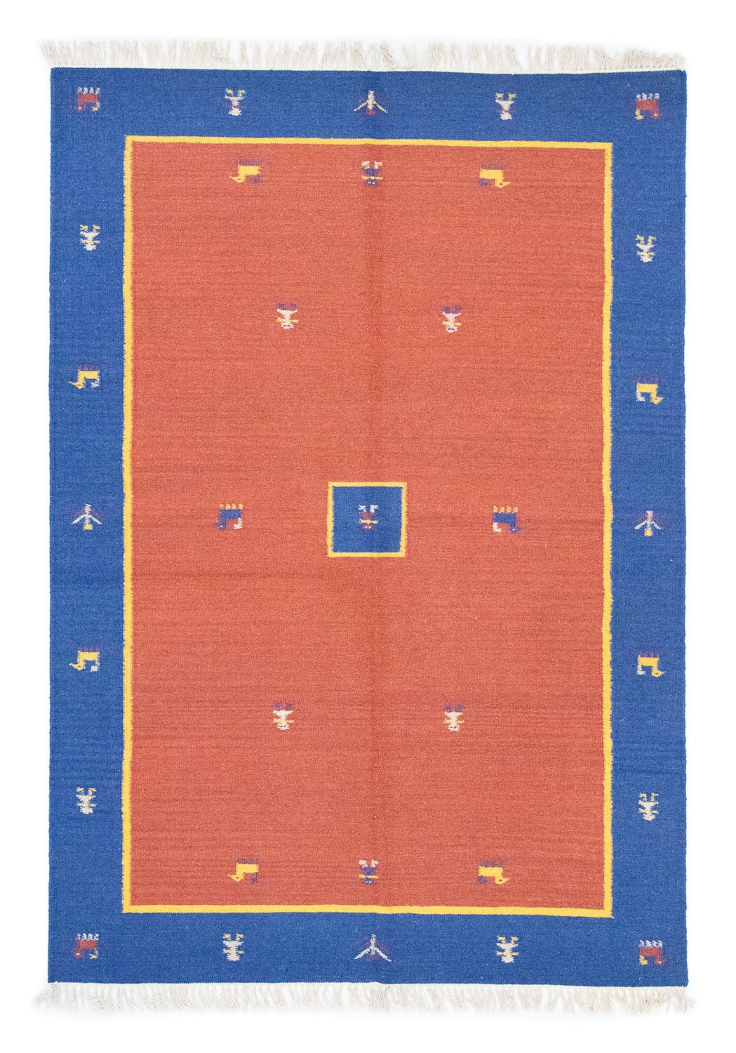 Kelim-tæppe - Trendy - 200 x 140 cm - orange