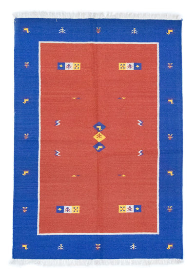 Moderne kilim Tæppe 140x200cm - Uldtæppe