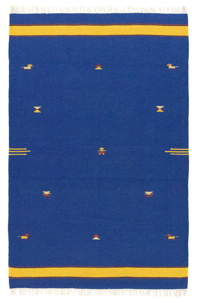 Moderne kilim Tæppe 120x180cm - Uldtæppe