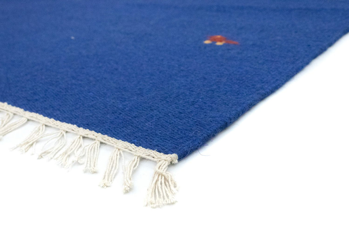 Kelim-tæppe - Trendy - 180 x 120 cm - blå
