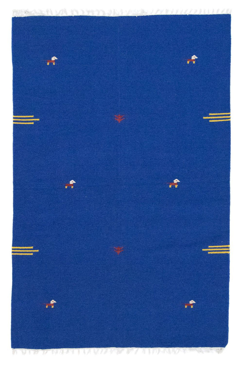 Kelim-tæppe - Trendy - 180 x 120 cm - blå