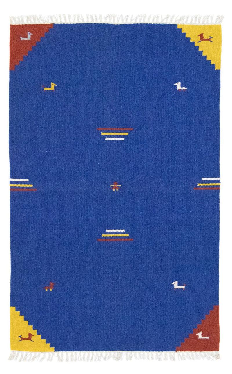 Kelim-tæppe - Trendy - 180 x 120 cm - blå