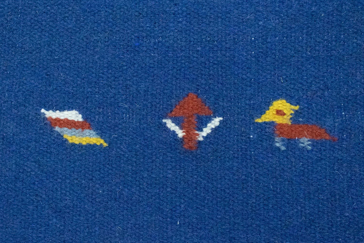 Kelim-tæppe - Trendy - 180 x 120 cm - blå