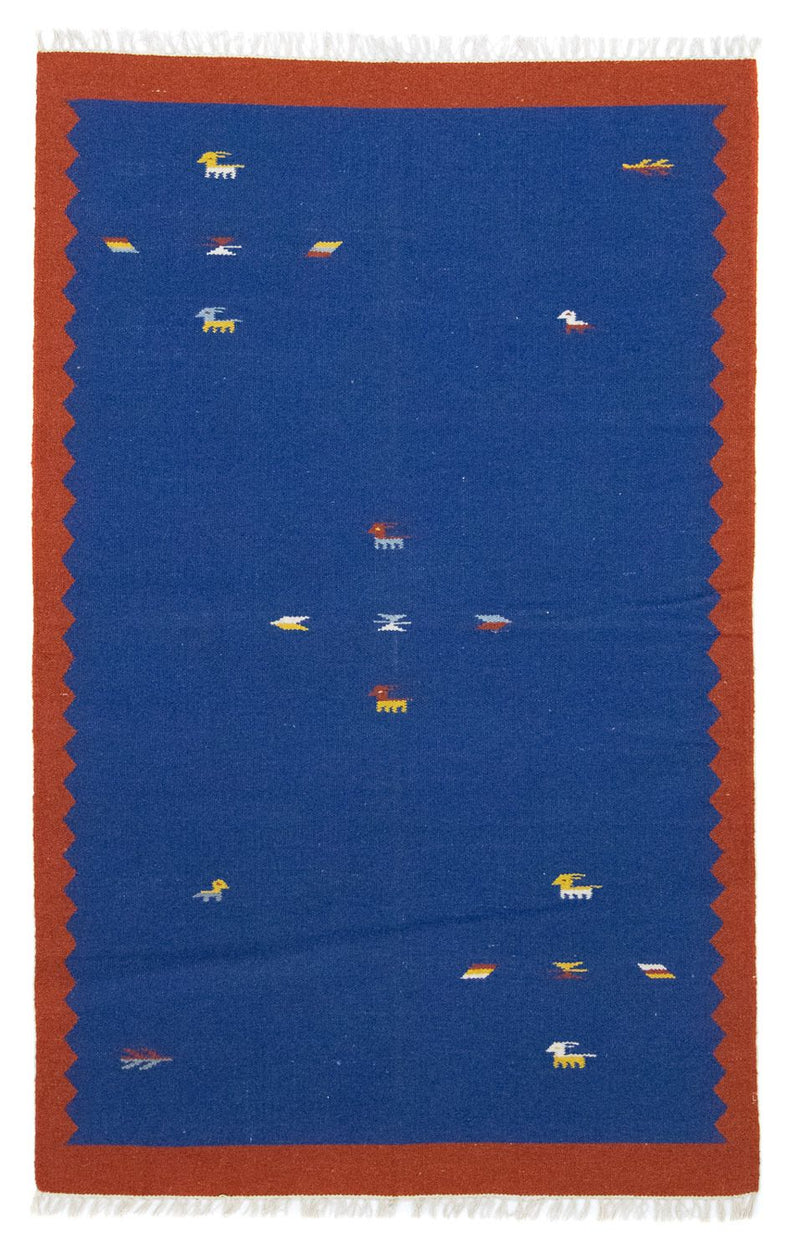Kelim-tæppe - Trendy - 180 x 120 cm - blå