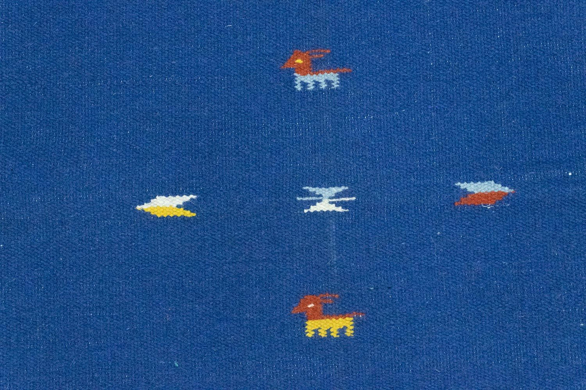 Kelim-tæppe - Trendy - 180 x 120 cm - blå