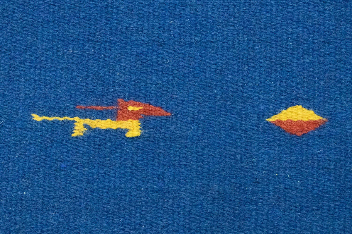 Kelim-tæppe - Trendy - 200 x 140 cm - blå