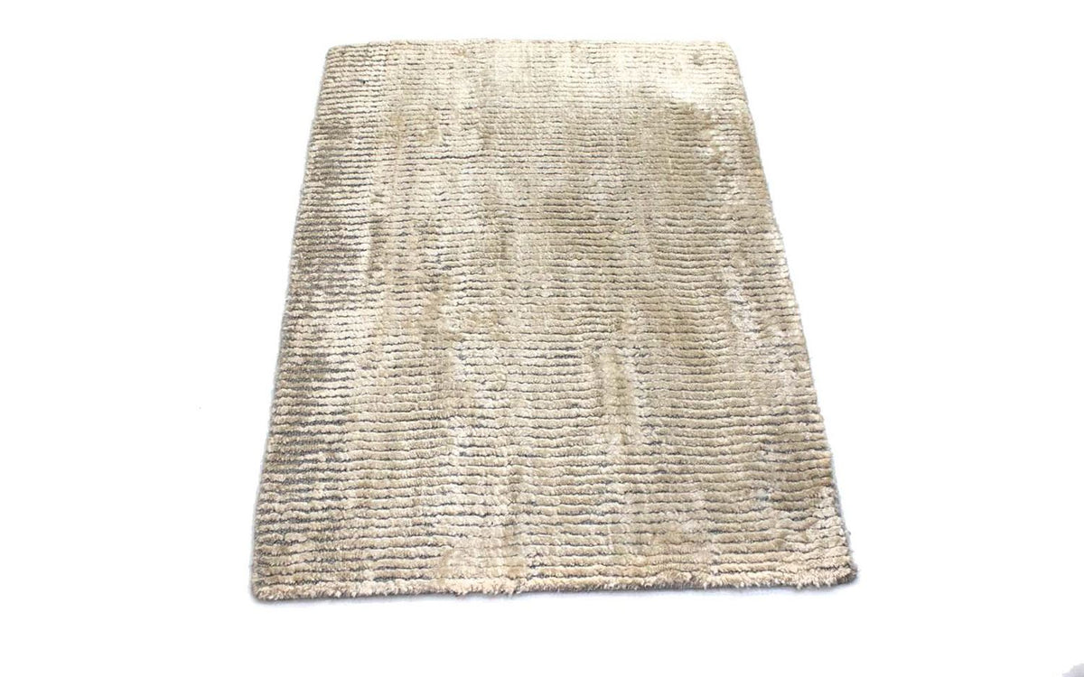 Viskose tæppe - 95 x 65 cm - beige