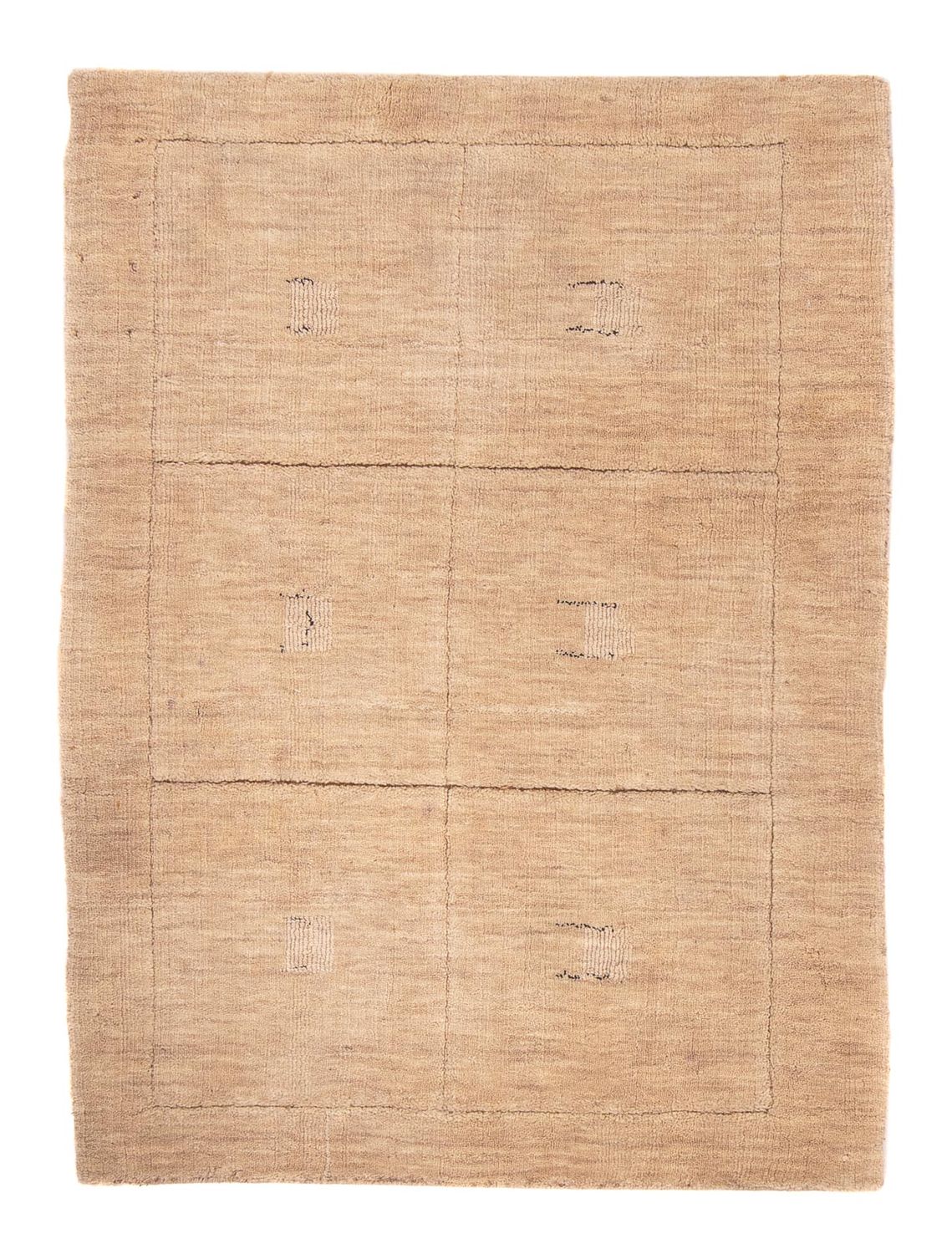 Gabbeh Tæppe - Loribaft Softy - 117 x 85 cm - lys beige