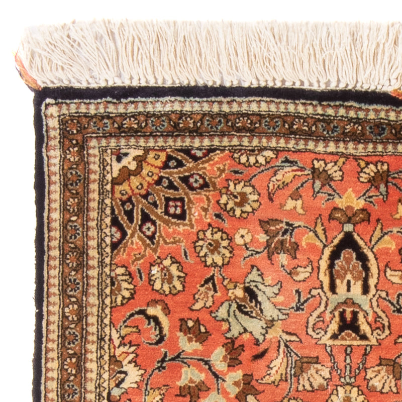 Silketæppe - Ghom Silk - Premium - 80 x 60 cm - rød