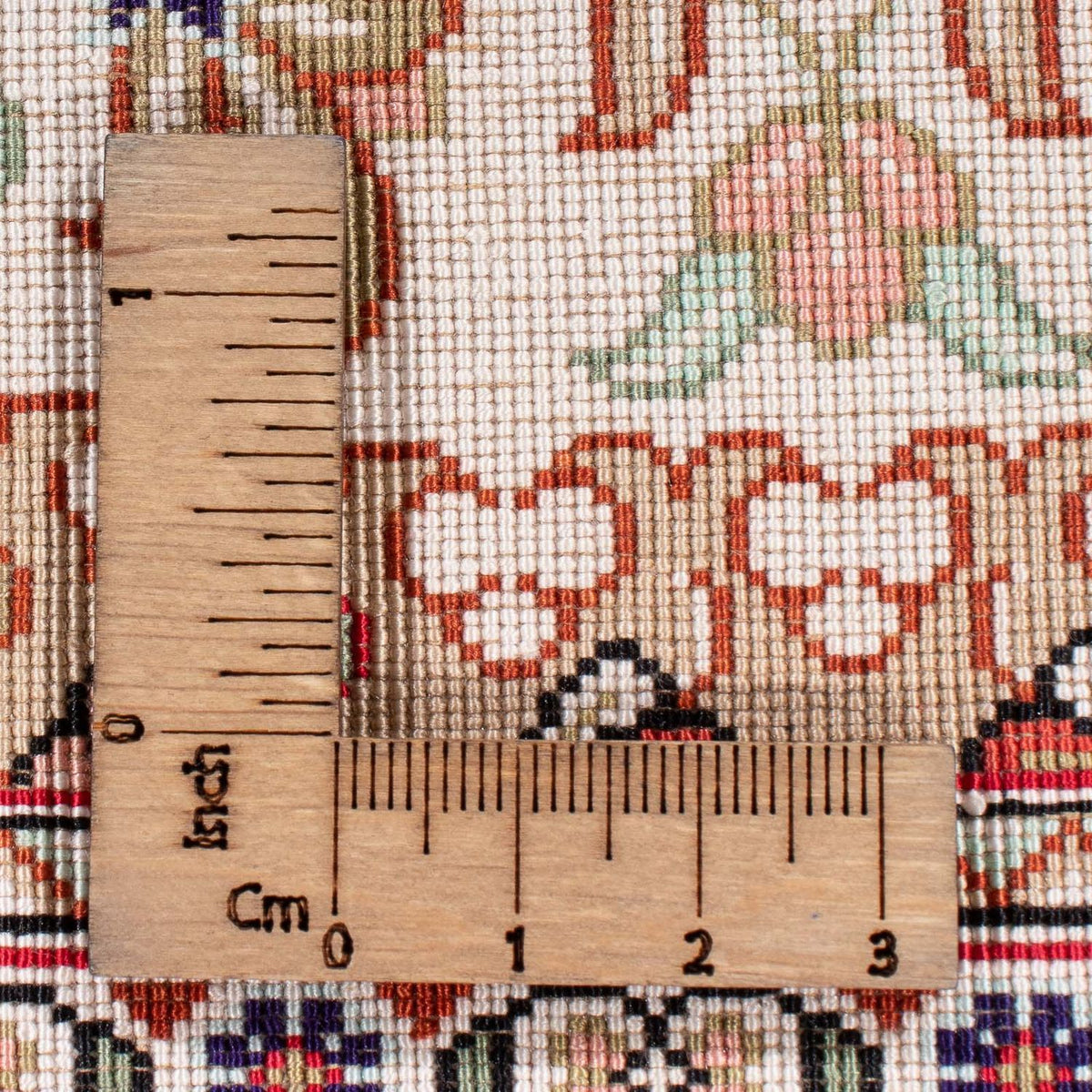 Silketæppe - Ghom Silk - Premium - 119 x 77 cm - beige