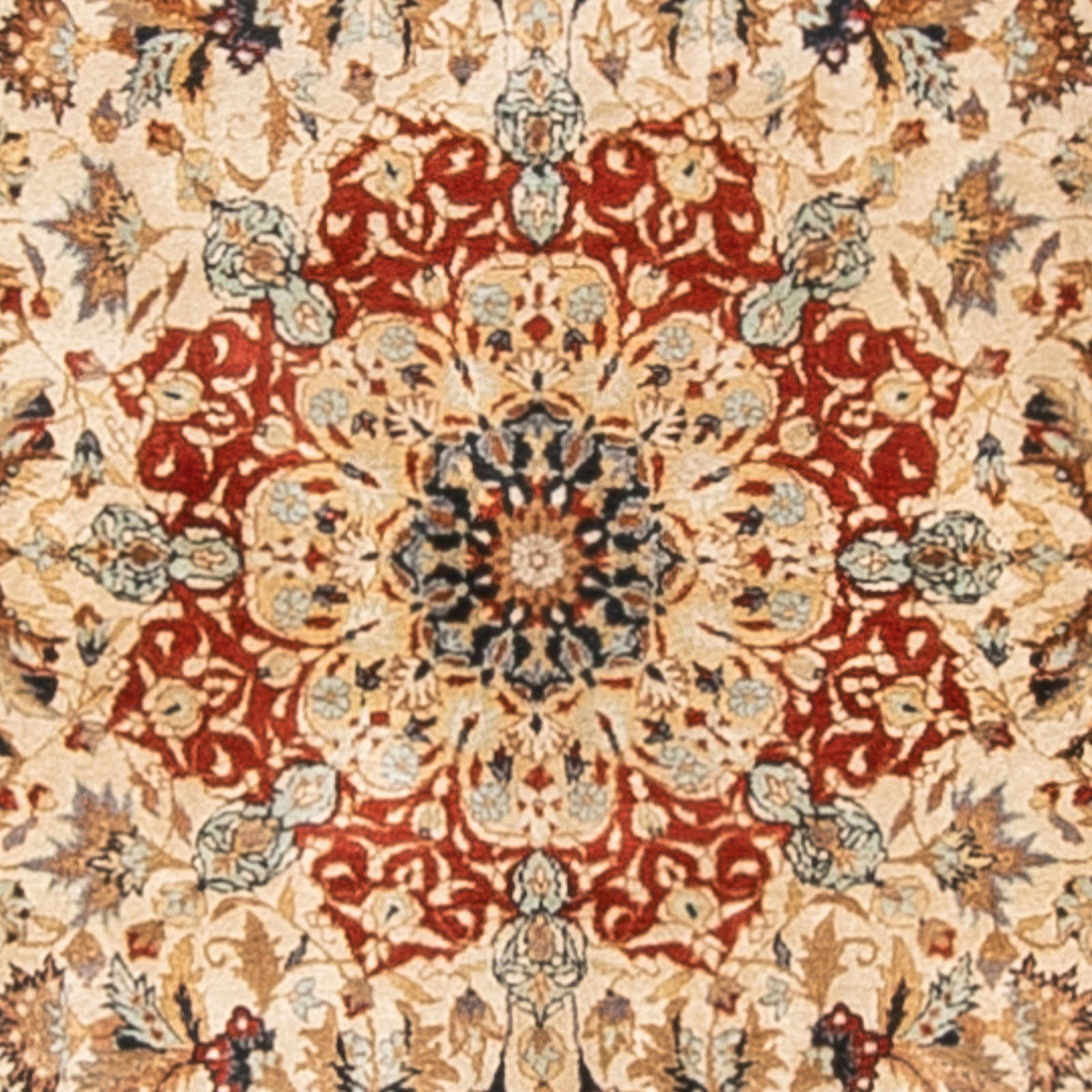 Silketæppe - China Silk - 154 x 94 cm - flerfarvet
