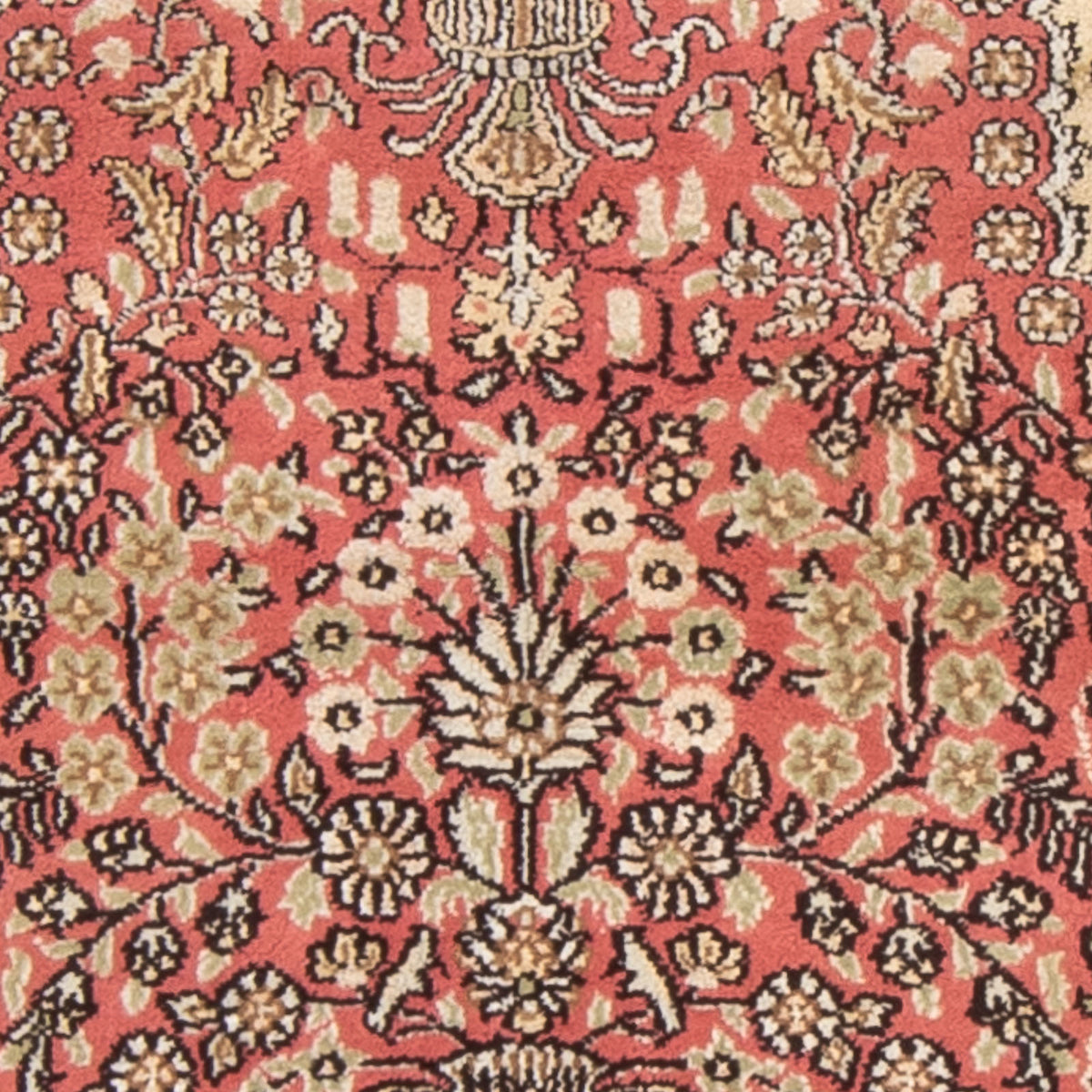 Silketæppe - China Silk - 86 x 64 cm - rød