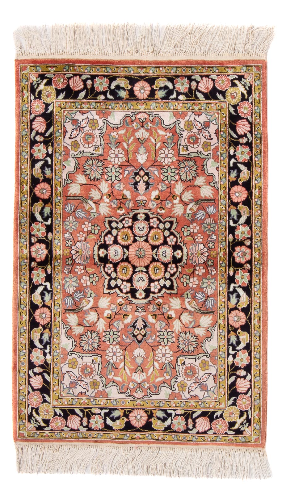 Silketæppe - China Silk - 93 x 62 cm - rød