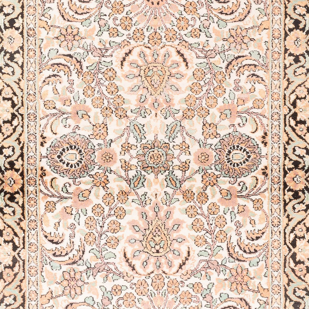 Løber Silketæppe - Kashmir Silk - 280 x 96 cm - pink