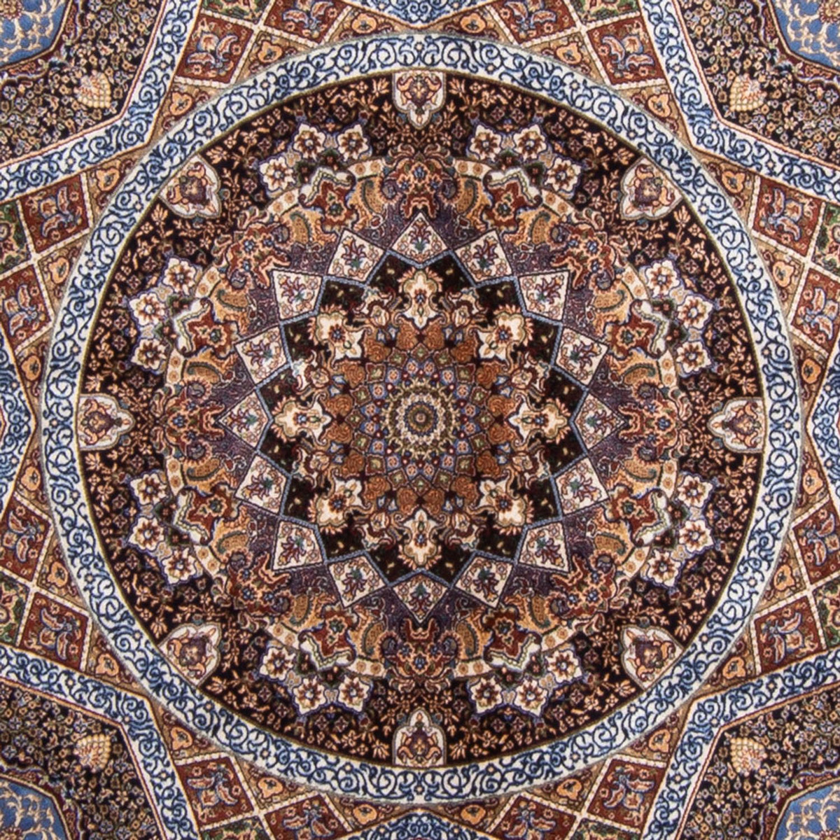 Persisk tæppe - Ghom - 230 x 150 cm - flerfarvet