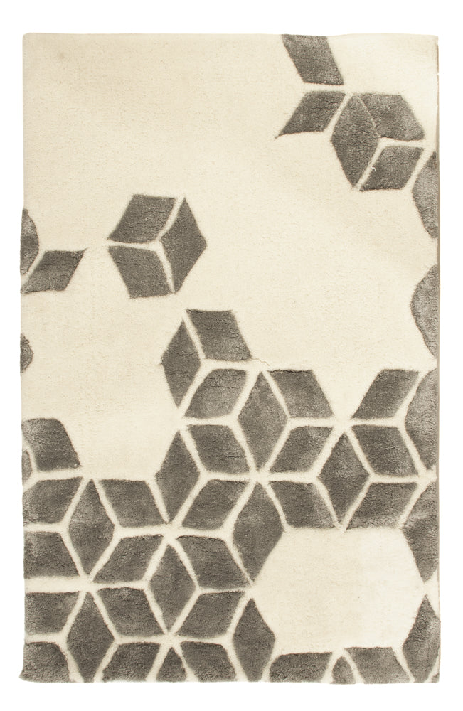 Uldtæppe - 90 x 60 cm - beige