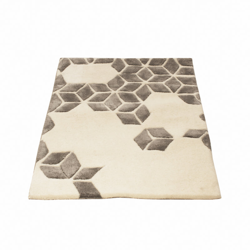 Uldtæppe - 90 x 60 cm - beige