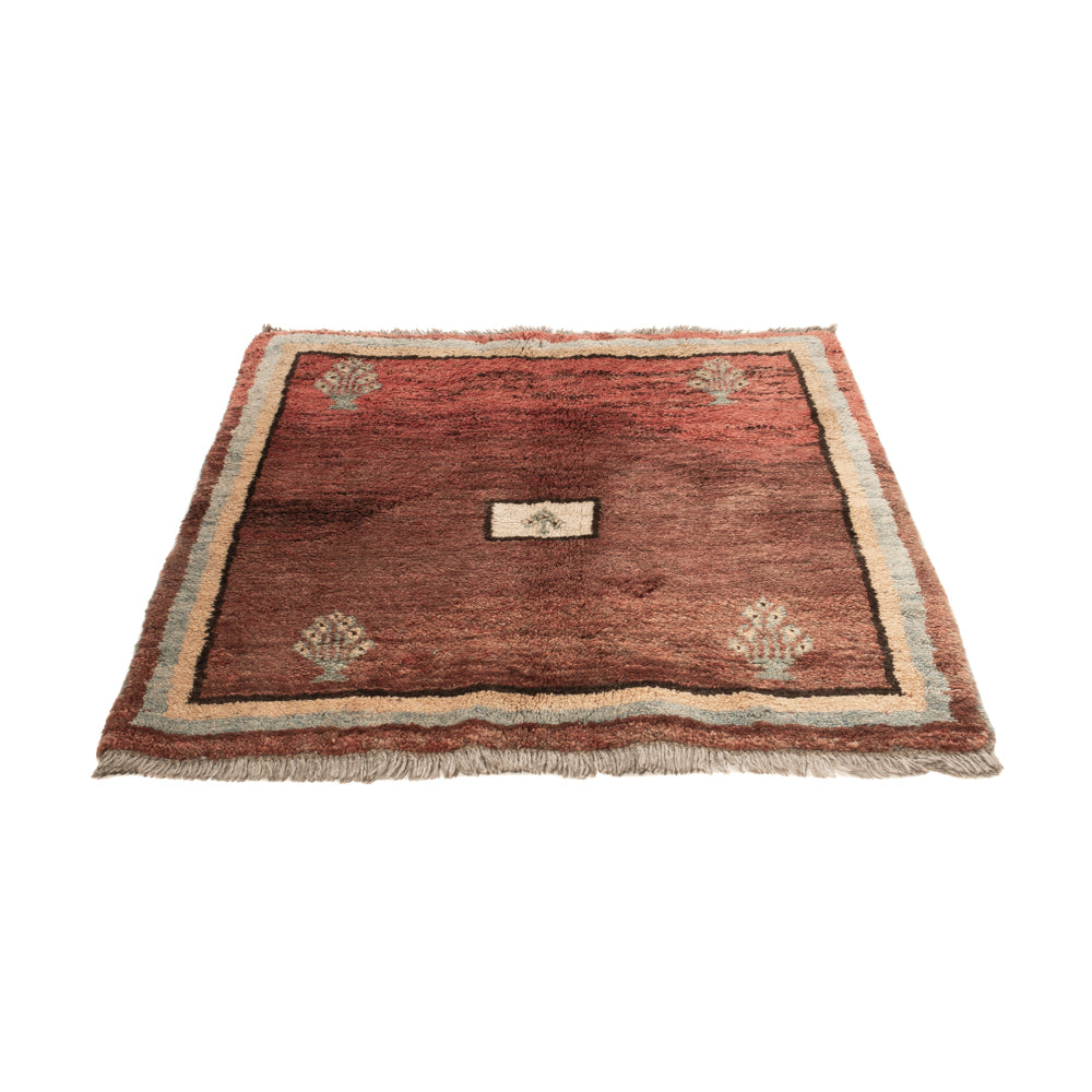 Gabbeh-tæppe - Persisk firkantet  - 100 x 93 cm - flerfarvet