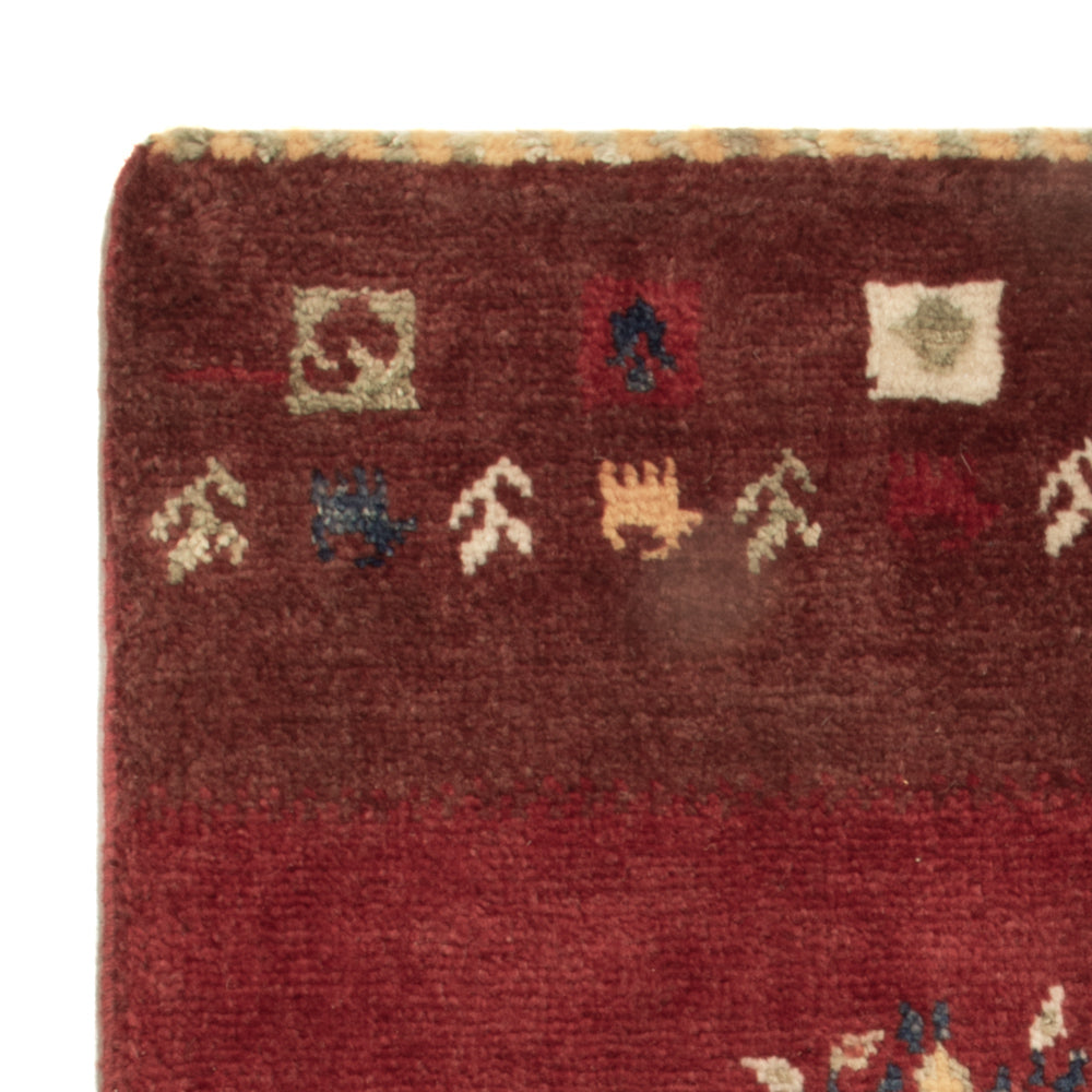 Gabbeh Tæppe - Loribaft Persisk - 90 x 60 cm - flerfarvet