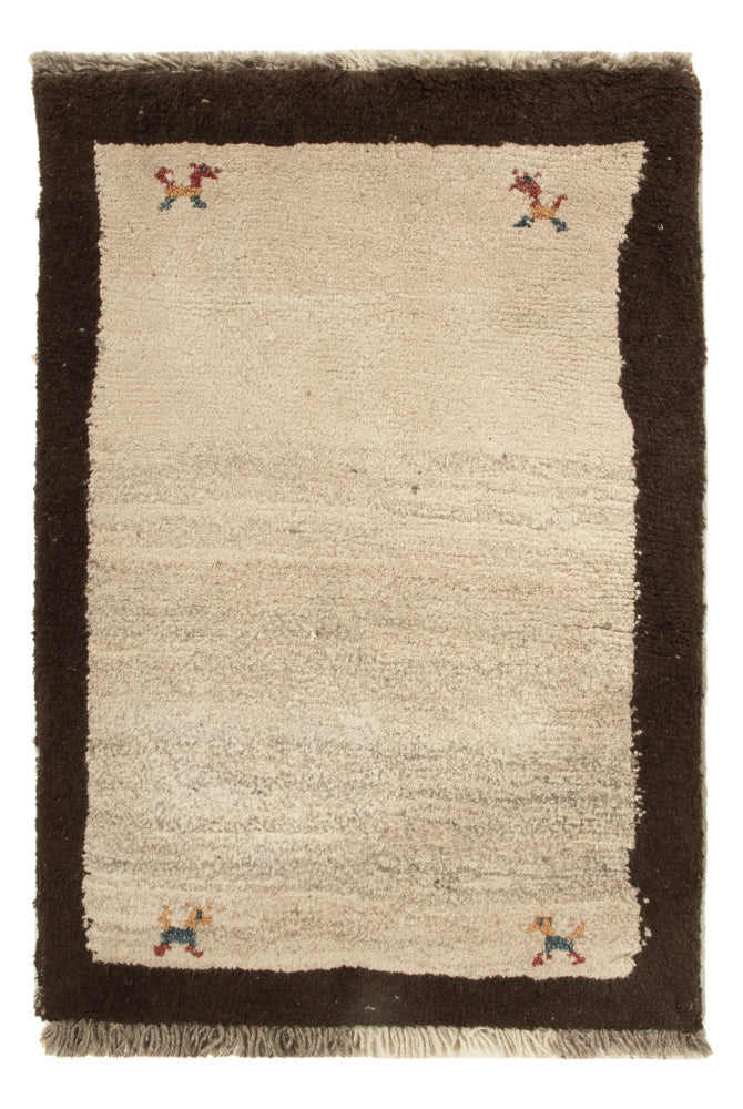Gabbeh-tæppe - Persisk - 85 x 57 cm - beige