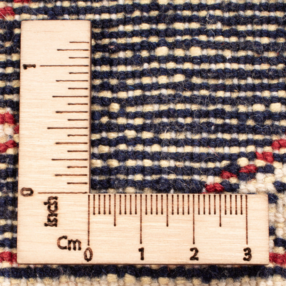 Turkaman-tæppe - 87 x 64 cm - mørkeblå