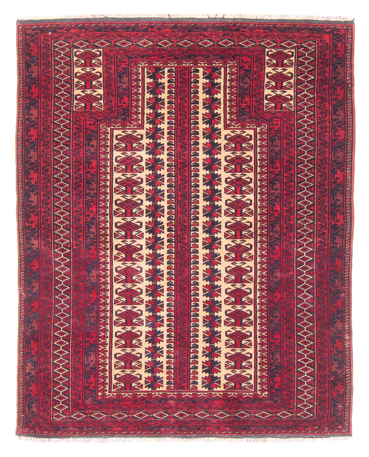 Baluch-tæppe - Bøn tæppe - 132 x 94 cm - beige