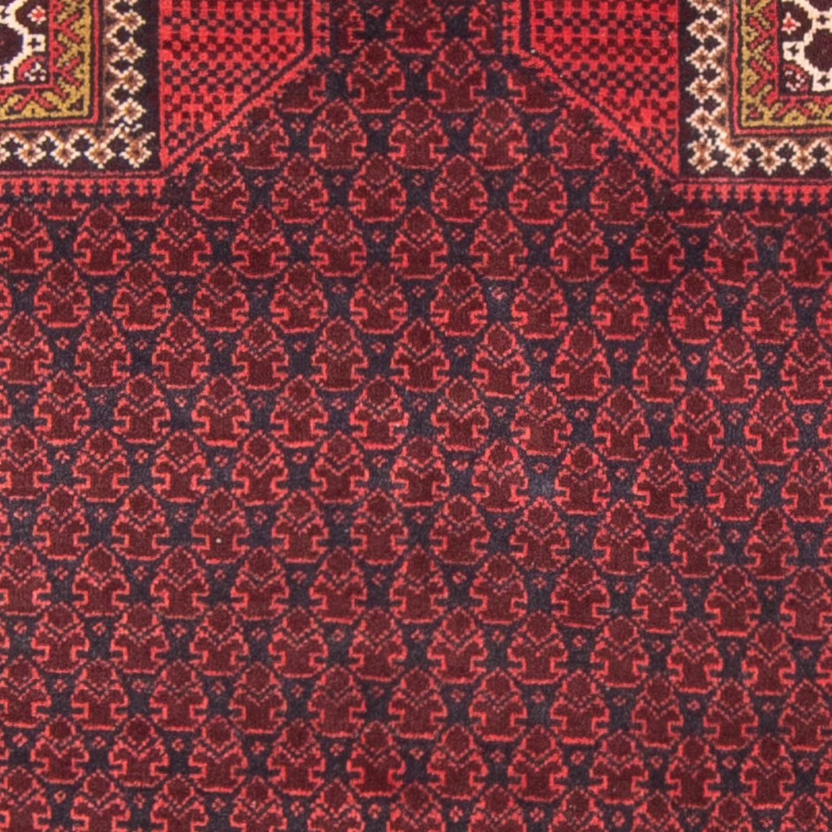 Baluch-tæppe - Bøn tæppe - 140 x 91 cm - mørkeblå