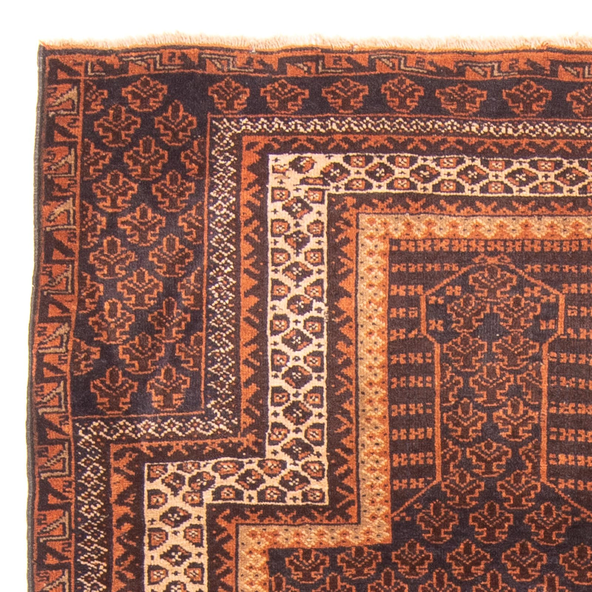 Baluch-tæppe - Bøn tæppe - 147 x 91 cm - mørkeblå
