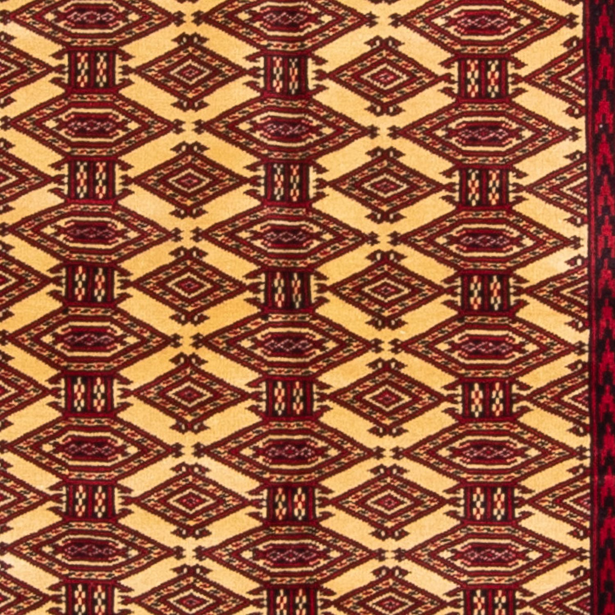 Turkaman-tæppe - 176 x 128 cm - beige