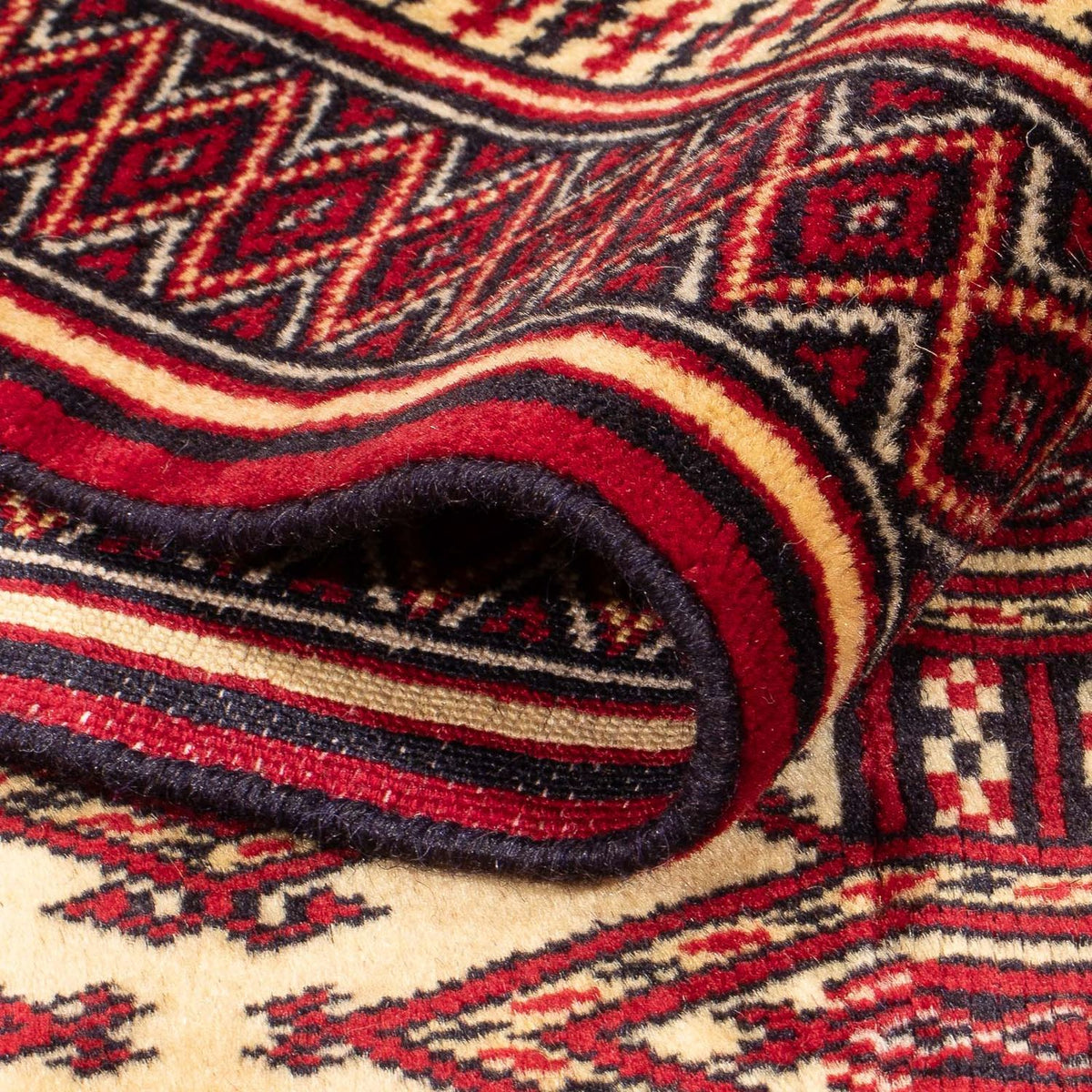 Turkaman-tæppe - 176 x 128 cm - beige